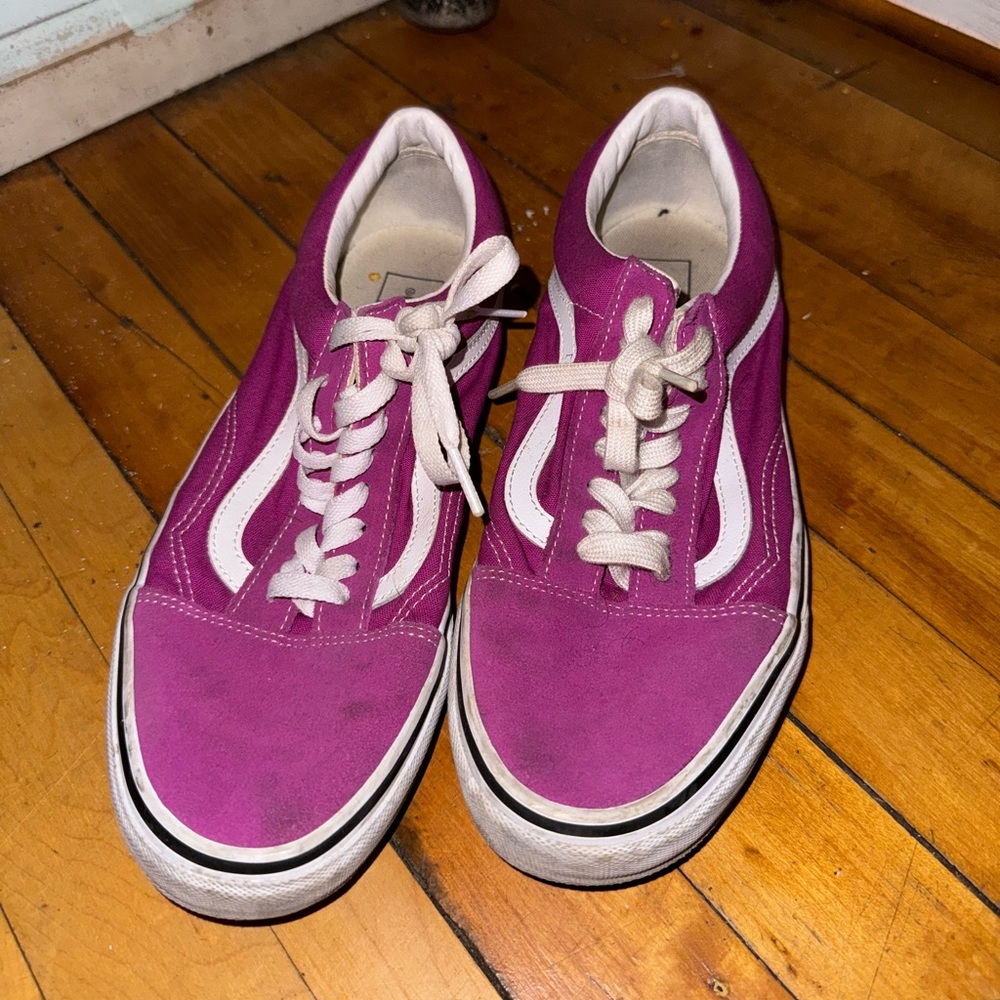 Bright pink vans